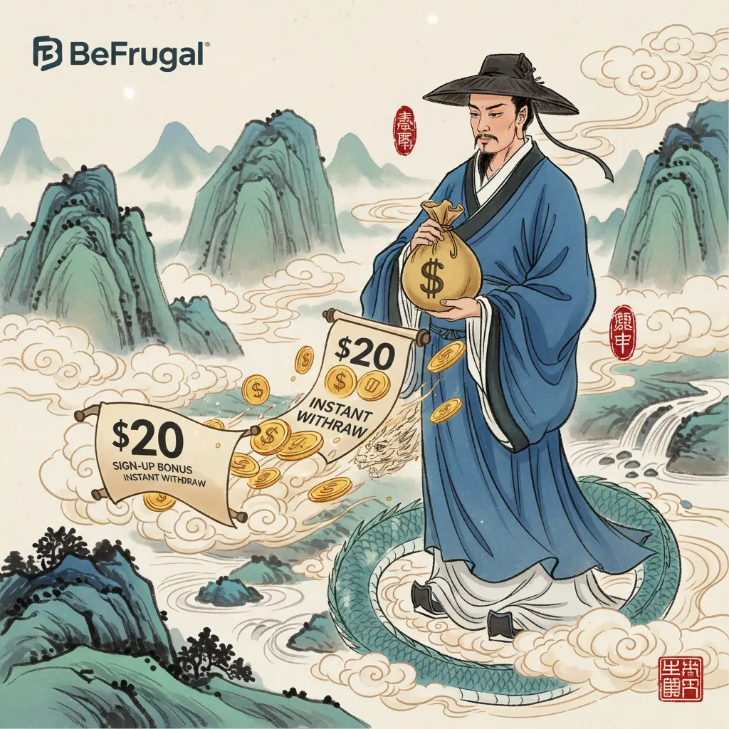 $20 sign up bonus instant withdraw - BeFrugal