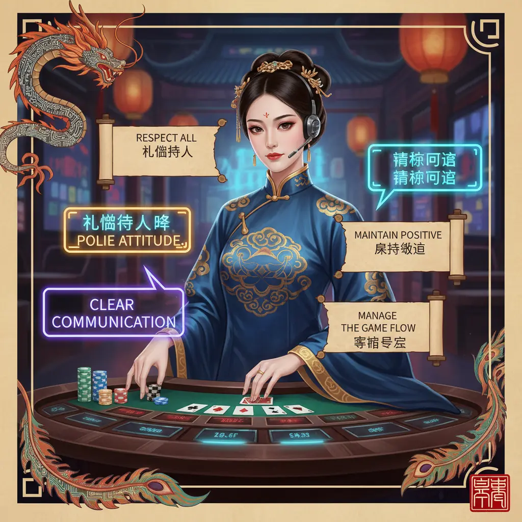 Live casino etiquette tips - Dealer