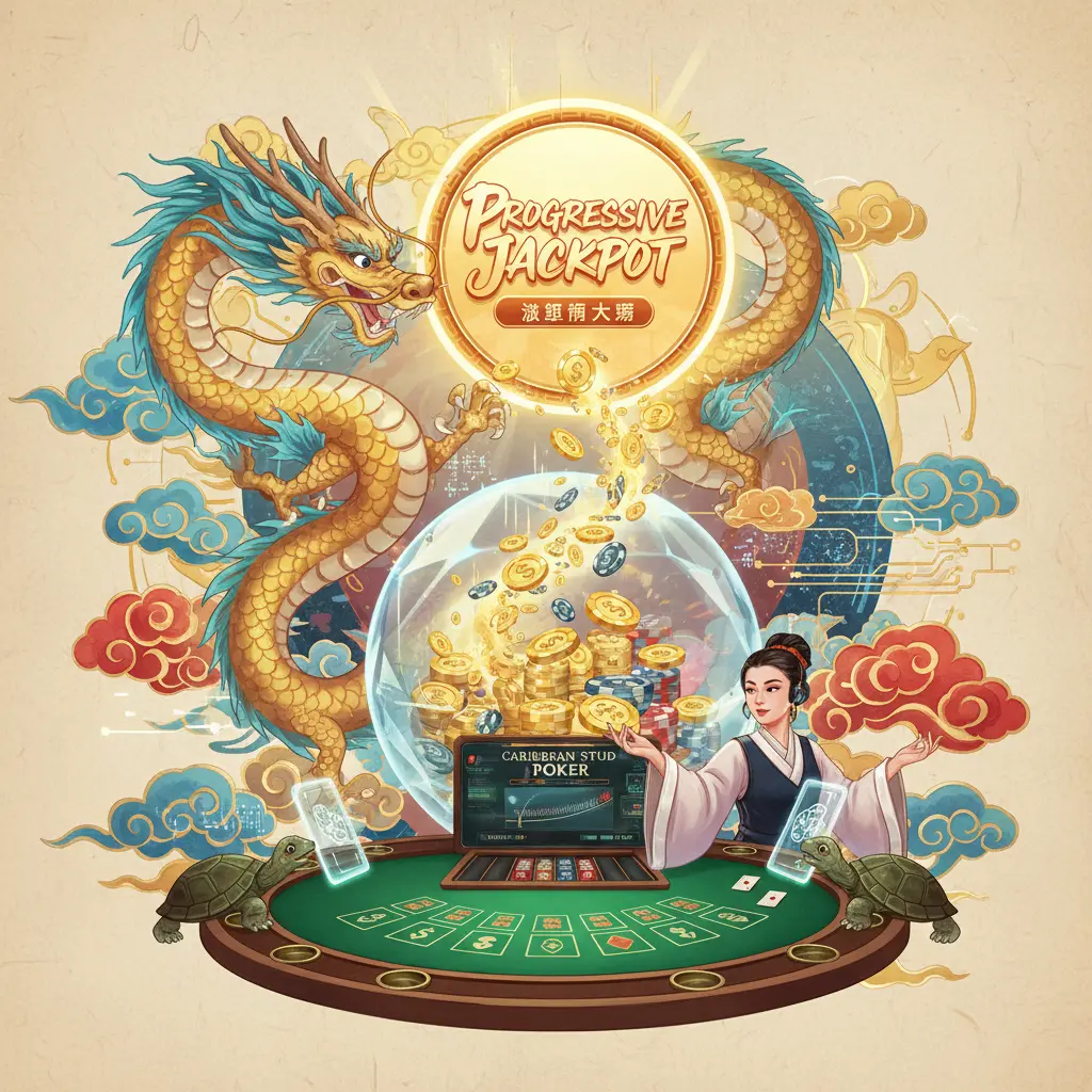 Caribbean stud live dealer games - Progressive