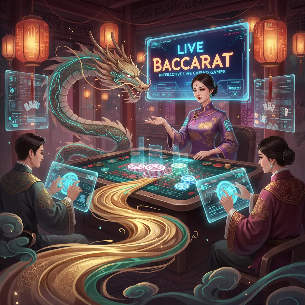 Interactive live casino games - Baccarat