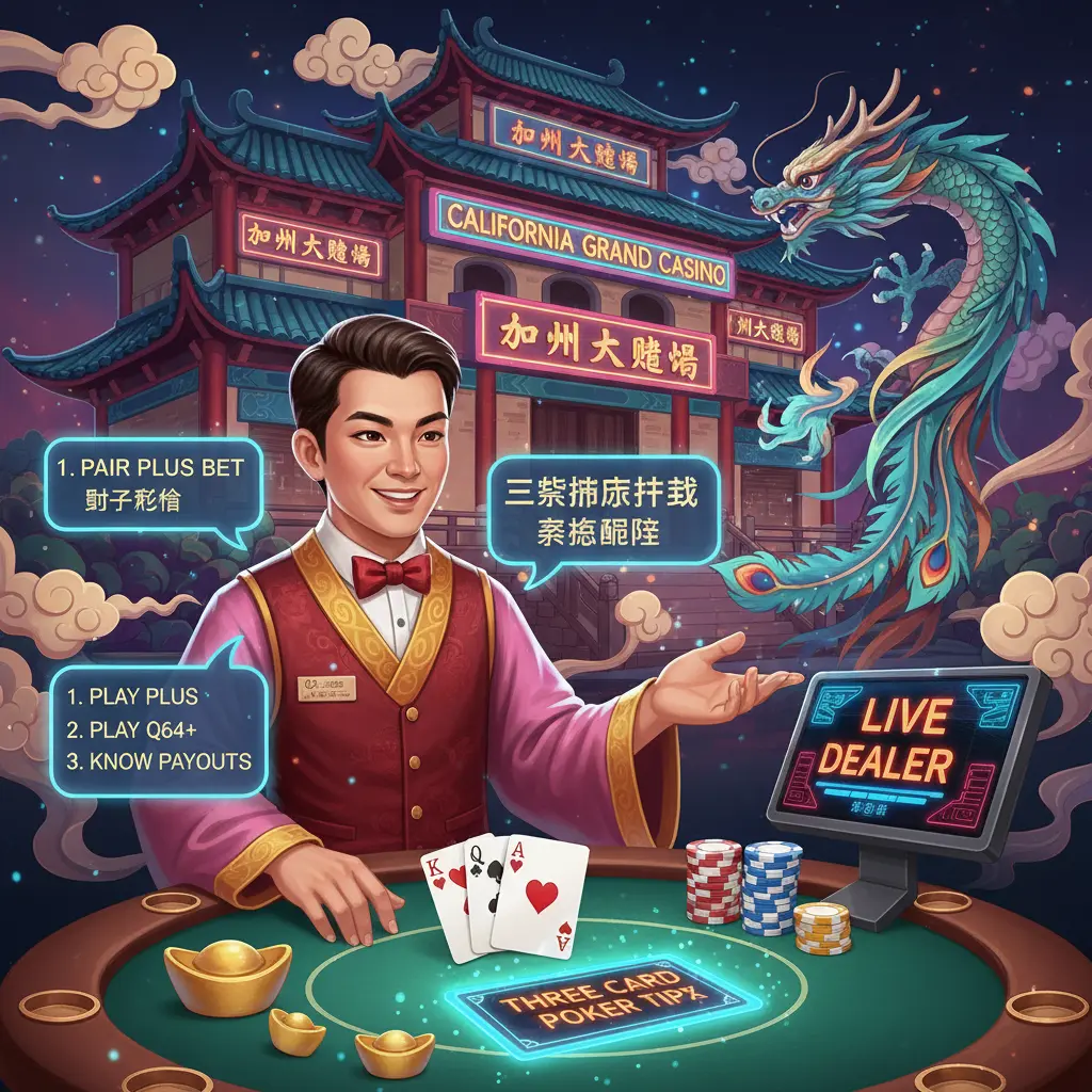 Three card poker live dealer tips - California